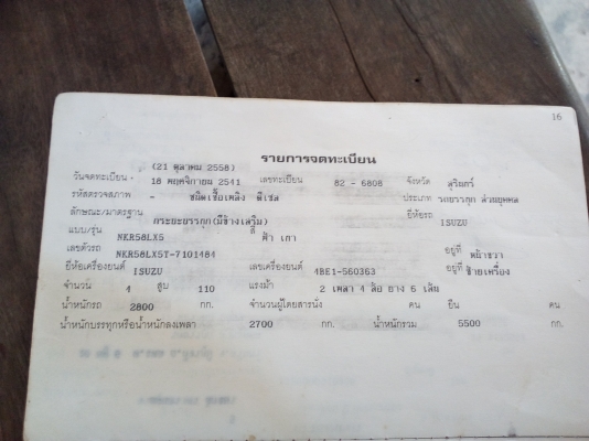 ขายISUZU หกล้อ110 แรงม้าสวยๆปี 41 พร้อมโครงคอกเหล็ก