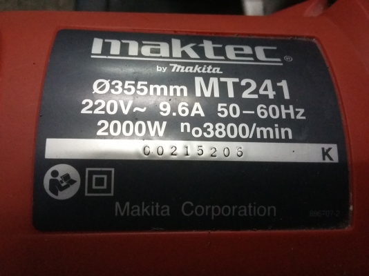 แท่นตัดไฟเบอร์ Maktec MT241 สภาพใหม่ แท่นตัดไฟเบอร์ Maktec MT241 สภาพใหม่