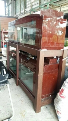 ตู้ปลาสวยไฮโซ เสริมบารมี 234 * 169 * 56 cm. ราคา 35,000.-