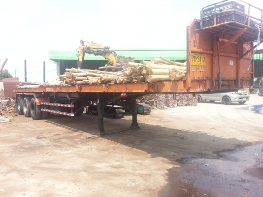 ขายหางเทรลเลอร์พื้นเรียบ 3เพลา 12เมตร ยางใหม่ทุกเส้น