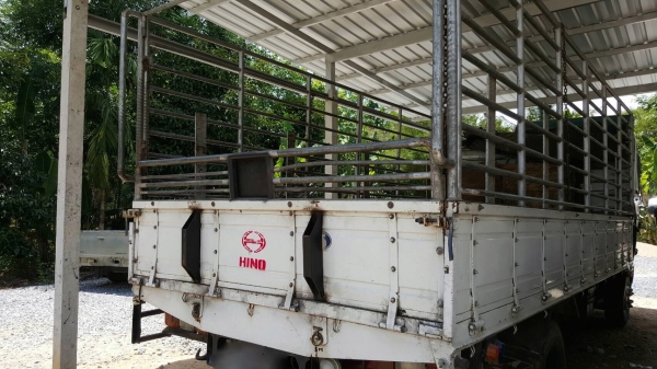 รถฮีโน่ 6 ล้อรั้ว ( ไม่ดั้ม ) FC9J  150 แรงม้า ปี 56.  ( รถวิ่ง 2xx,xxx กม. )     สนใจติดต่อ  081 - 6079515