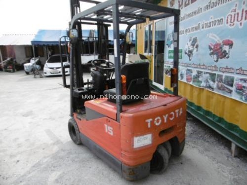 รถยกไฟฟ้า  TOYOTA   5FBE15 รหัสสินค้า : 80903525 Tel.086-8150487  www.nihonmono.com