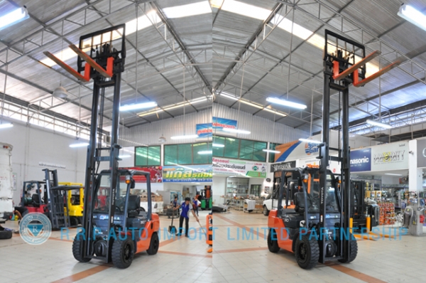 ขายรถโฟล์คลิฟท์มือสอง TOYOTA รุ่น 8FD30-30112 ราคา 590,000 บาท นำเข้าจากประเทศญี่ปุ่น 100\% ไม่เคยใช้งานในไทย