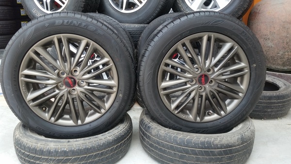 ขายล้อTOYOTA TRD 16 5รู100 รุ่น2 ยางปี 14  4 ล้อ