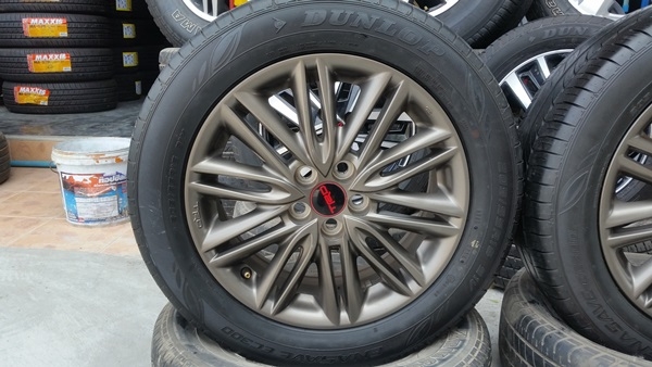 ขายล้อTOYOTA TRD 16 5รู100 รุ่น2 ยางปี 14  4 ล้อ