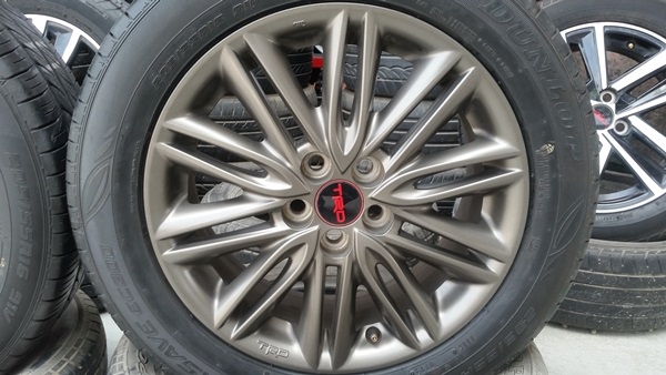 ขายล้อTOYOTA TRD 16 5รู100 รุ่น2 ยางปี 14  4 ล้อ