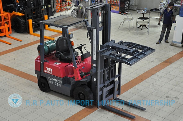 ขายรถโฟล์คลิฟท์มือสอง NISSAN  รุ่น J01-119405 ราคา 175,000 บาท นำเข้าจากประเทศญี่ปุ่น 100\% ไม่เคยใช้งานในไทย