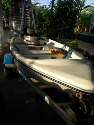 เรือ11 ฟุตพร้อมเทเลอร์ เครื่องยามาฮ่า25แรง