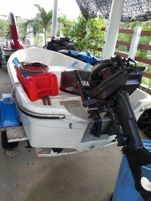 เรือ11 ฟุตพร้อมเทเลอร์ เครื่องยามาฮ่า25แรง