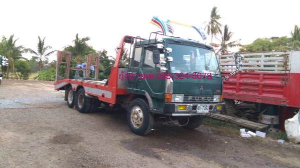 ขายเทเลอร์สิบล้อ Mitsubishi FN225K เพลาเดียว หัวลงเล่มแล้ว เครื่อง EH700-168 แรง เบรคลมดูด เกียร์เดิม พวงมาลัยพาวเวอร์ เอกสารพร้อมโอน