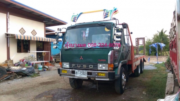 ขายเทเลอร์สิบล้อ Mitsubishi FN225K เพลาเดียว หัวลงเล่มแล้ว เครื่อง EH700-168 แรง เบรคลมดูด เกียร์เดิม พวงมาลัยพาวเวอร์ เอกสารพร้อมโอน