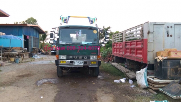 ขายเทเลอร์สิบล้อ Mitsubishi FN225K เพลาเดียว หัวลงเล่มแล้ว เครื่อง EH700-168 แรง เบรคลมดูด เกียร์เดิม พวงมาลัยพาวเวอร์ เอกสารพร้อมโอน