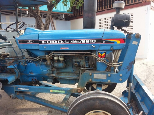 แทรกเตอร์ฟอร์ด 6600 T3 ใบมีดดันดิน มือเดียว เล่มทะเบียนพร้อม สภาพดี