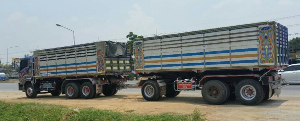 สิบล้อ อีซูชุ 360ปี53 แม่+ลูกปี55 ดั้มมีเนียม สภาพดีสวยจัดบางเดิมทั้งคัน เล่มทะเบียนพร้อมโอน