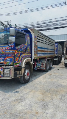 สิบล้อ อีซูชุ 360ปี53 แม่+ลูกปี55 ดั้มมีเนียม สภาพดีสวยจัดบางเดิมทั้งคัน เล่มทะเบียนพร้อมโอน