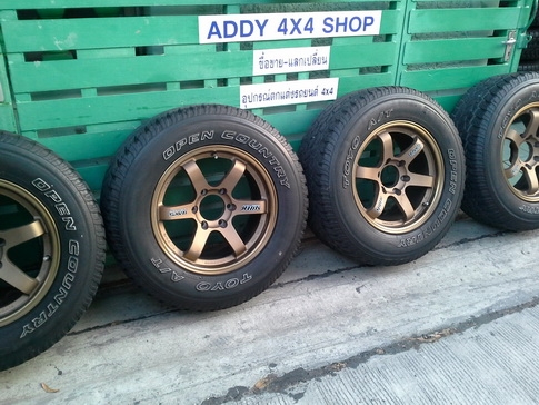 TE37 + Yokohama AT 265/70/16 ปี13 สวยๆ 1ชุด