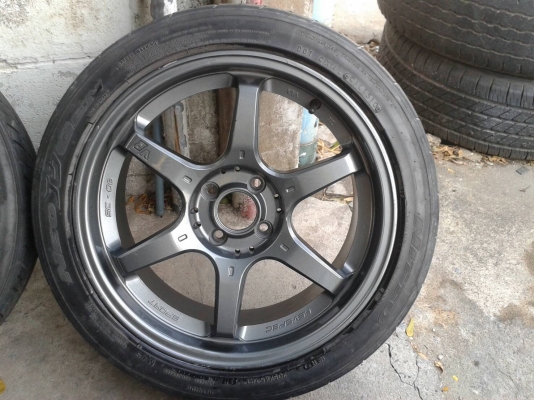 ขอบ17นิ้ว4รู100 พร้อมยาง สวยๆ 4 ล้อ ราคา 7500 บาท