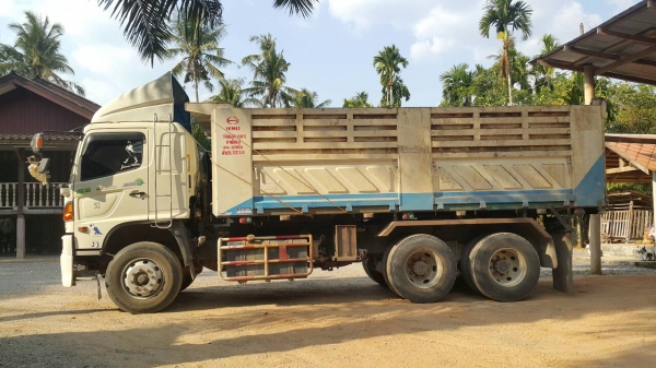 Hino FM1A 344 พ่วงหางสามเพลา ดั้ม 22 ล้อ รถบ้านมือเดียวออกห้างคะ