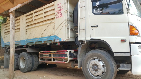 Hino FM1A 344 พ่วงหางสามเพลา ดั้ม 22 ล้อ รถบ้านมือเดียวออกห้างคะ