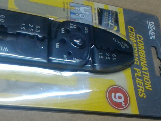 คีมตัด - ย่้ำ - ปลอกสายไฟแบบเอนกประสงค์ ยี่ห้อ Winton ย้ำลายไฟได้สวย ง่าย แน่น