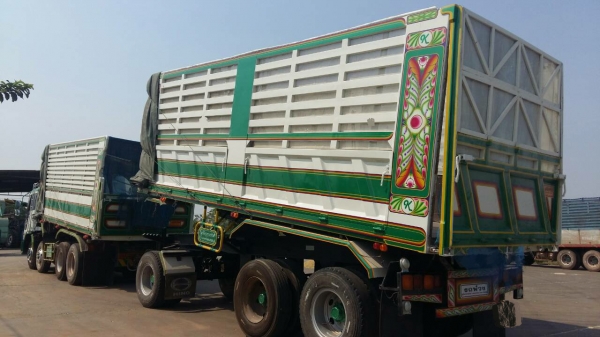 ขายรถพ่วง 24 ล้อ แม่-ลูก กระบะเหล็กคอกเกษตรดั้ม HINO ซูโม้227 วางเครื่อง.P11C-320 เกียร์อีตั้น สะภาพสวย ราคา.1350000 สนใจรีบจองด่วน