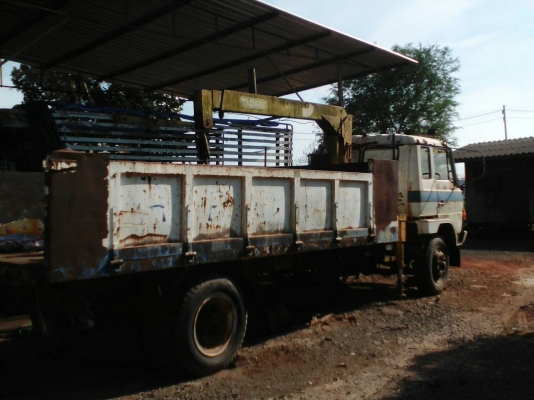 ขายรถบรรทุก 6 ล้อติดเครน HINO 150 แรงม้า ยาง 900 ติดเครน TANADO 2.5 ตัน ราคา 260000