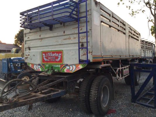 ขายหางพ่วง2เพลาดั้ม สภาพสวย ยางเต็ม8เส้น