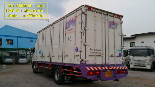 Hino Mega500 CNG ปี 55 ตู้บรรทุกสิบบาน (แก๊สแท้โรงงาน) ยางหน้าใหม่ สภาพพร้อมใช้