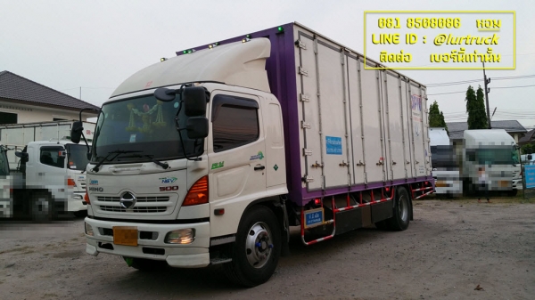 Hino Mega500 CNG ปี 55 ตู้บรรทุกสิบบาน (แก๊สแท้โรงงาน) ยางหน้าใหม่ สภาพพร้อมใช้