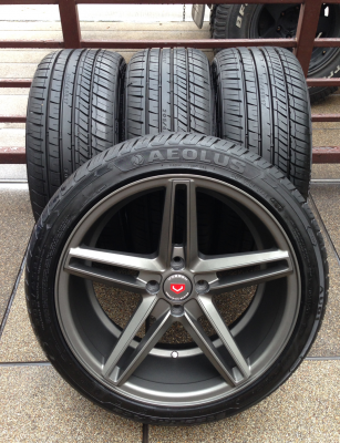 ล้อVossen ขอบ17 สภาพสวย ไม่มีซ่อม พร้อมยาง 205 45 17 ปลายปี15 ดอกเต็ม ใช้กันยาว ราคาไม่แพง