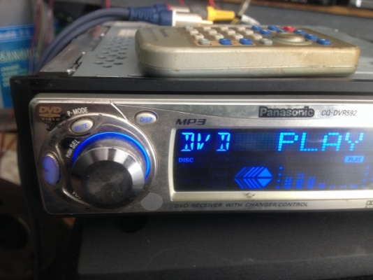 PANASONIC CQ DVR592 DVD MP3 รีโม้ตครบเก่าญี่ปุ่นสภาพดีใช้งานได้ปกติ PANASONIC CQ DVR592 DVD MP3 รีโม้ตครบเก่าญี่ปุ่นสภาพดีใช้งานได้ปกติ