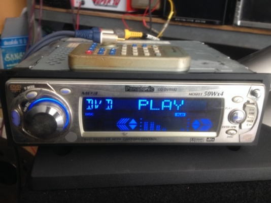 PANASONIC CQ DVR592 DVD MP3 รีโม้ตครบเก่าญี่ปุ่นสภาพดีใช้งานได้ปกติ