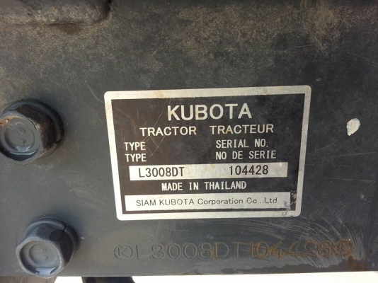 คูโบต้า L3608 4 WD ตัวเปล่า 452 ชั่วโมง เล่มพร้อม จด ธ.ค.2556