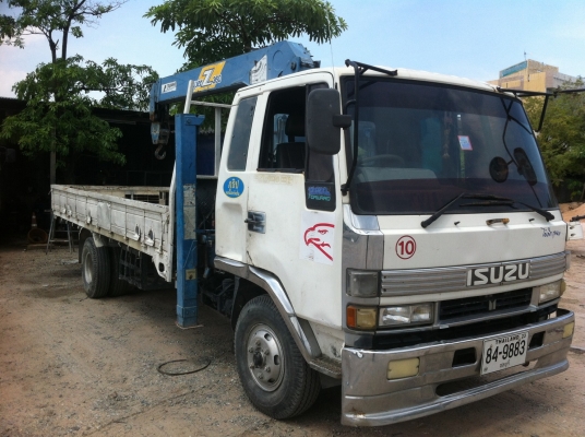 ขายรถบรรทุก 6 ล้อ Isuzu ติดเครน