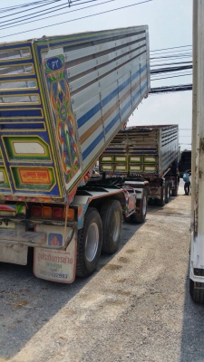 ขายรถพ่วงดัมพ์ ISUZU DECA เครื่อง 360 แรง แม่ปี 53 ลูกปี 55 กระบะดัมพ์มิเนียม ลูก 3 เพลาแท้ ทะเบียนพร้อม