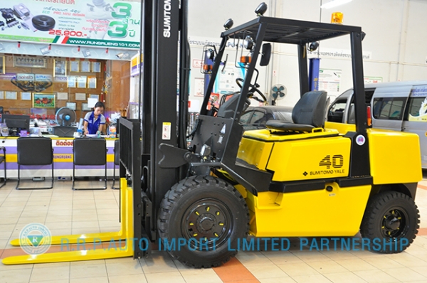ขายรถโฟล์คลิฟท์มือสอง SUMITOMO FD40PVII-D4E-00104 ราคา 395,000 สภาพเดิมจากญี่ปุ่น ไม่เคยใช้งานในประเทศไทย