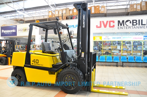 ขายรถโฟล์คลิฟท์มือสอง SUMITOMO FD40PVII-D4E-00104 ราคา 395,000 สภาพเดิมจากญี่ปุ่น ไม่เคยใช้งานในประเทศไทย