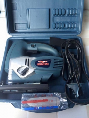 เลื่อยจิ๊กซอ ยี่ห้อ BOSTON แบบใช้แสงเลเซอร์นำทางการตัดมองเห็นชัด