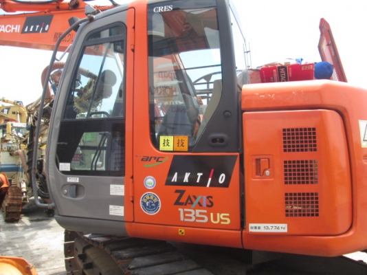 ZX135US : รถแบ็คโฮ Hitachi มือสอง นำเข้าจากญี่ปุ่นค่ะ โทร.กุ้ง:0813062283