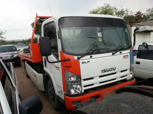 รถอีซุซุ 6 ล้อ ( รถสไลด์ ) NPR 150 แรงม้า ปี 56.  ( รถวิ่ง 29x,xxx กม. )         สนใจติดต่อ  081 - 6079515