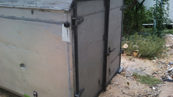 หลังคา ลูมิเนียม สูง 2 เมตรกว่า