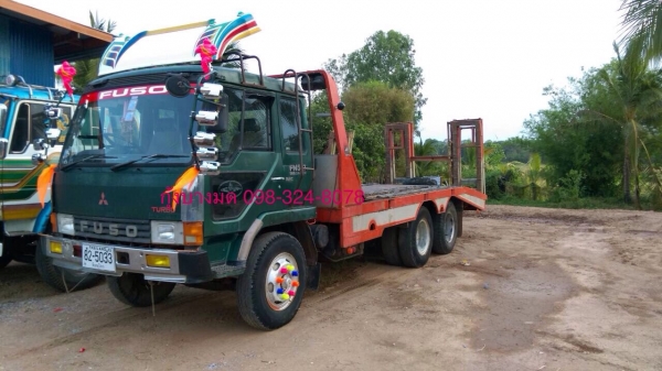 ขายเทเลอร์สิบล้อ Mitsubishi FN225K เพลาเดียว หัวลงเล่มแล้ว เครื่อง EH700-168 แรง เบรคลมดูด เกียร์เดิม พวงมาลัยพาวเวอร์ เอกสารพร้อมโอน