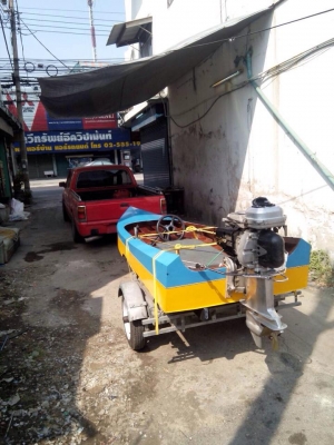 ขาย เรือสองตอนใส่เครื่องเรือแข่งญี่ปุ่น ยามาโตะ ทำความเร็วได้เป็น100(มีคลิปให้ดู) ราคา 38,000