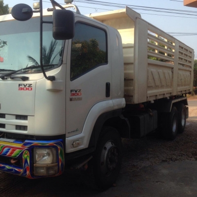 ขายรถสิบล้อ ISUZU DECA FVZ 300แรง ปี55 ดั้มสามมิตร รถสวยพร้อมใช้ ไมล์ วิ่งแสนกว่าโล