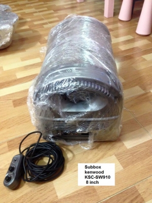 ลดล้างสต็อก3200บาทSUBBOX 8นิ้ว kenwood KSC-SW910 ทรงบาซูก้า มาพร้อมรีโมทแบบสายยาว เบสตึบๆ