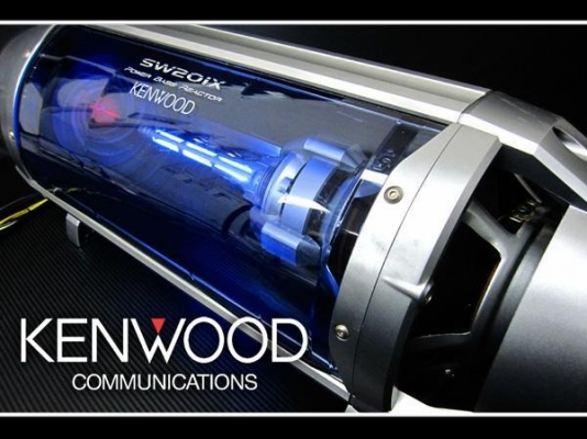 ลดล้างสต็อก6500บาท Subbox kenwood SW201 ตัวtop รีโมทครบ ลำโพง 8 นิ้ว3ตัว มีไฟในแคปซูล