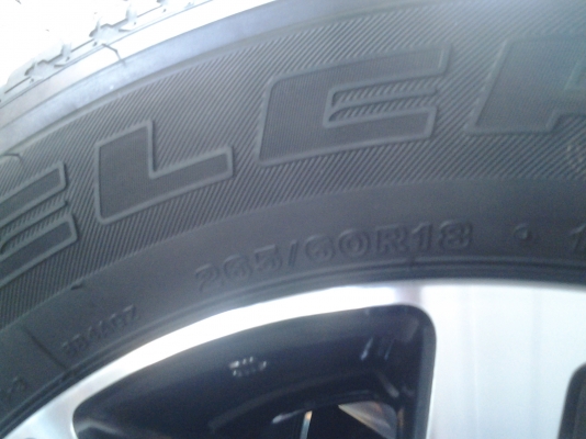 ล้อแม็ก TOYOTA FORTUNER 18 พร้อมยางถอดป้ายแดง