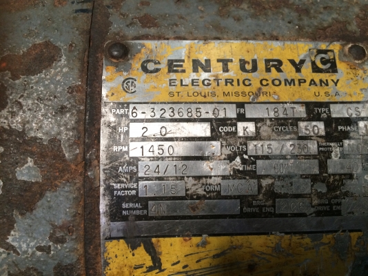ขายมอเตอร์  usa  ตัวใหญ่  ขนาด 2 แรง ไฟบ้าน 220