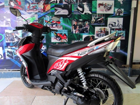 MIO 125 i RR สีแดงขาว ล้อซี่ขอบดำ ตัวใหม่ รถ 4 เดือน เครื่องยนต์เดิมๆจากศูนย์ แถม 3 รายการ