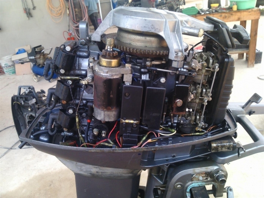 เครื่องยามาฮ่า 30แรง 3สูบ สตาร์ทไฟฟ้า หางยาว21นิ้ว พร้อมใช้งาน